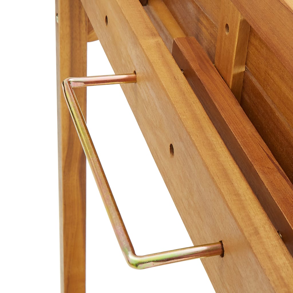 Tavolo da Bar da Balcone 90x37x122,5 cm in Massello di Acacia - homemem39