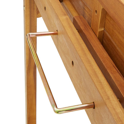 Tavolo da Bar da Balcone 90x37x122,5 cm in Massello di Acacia - homemem39