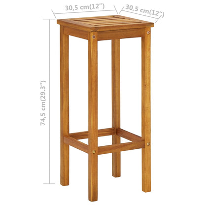 Set da Bar da Balcone 3 pz in Massello Acacia - homemem39
