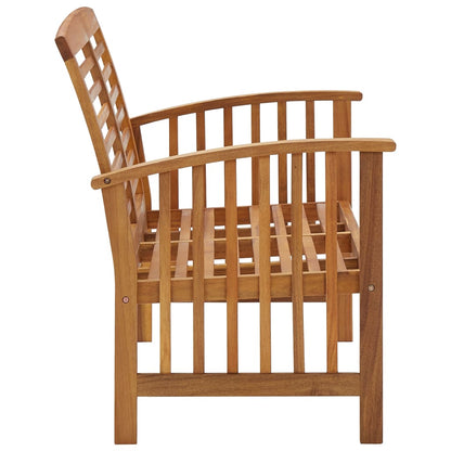 Panchina da Giardino 119 cm in Legno Massello d'Acacia - homemem39
