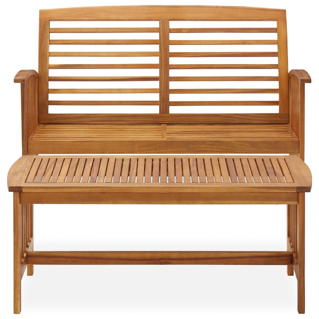 Set Divani da Giardino 2 pz in Legno Massello di Acacia | homemem39
