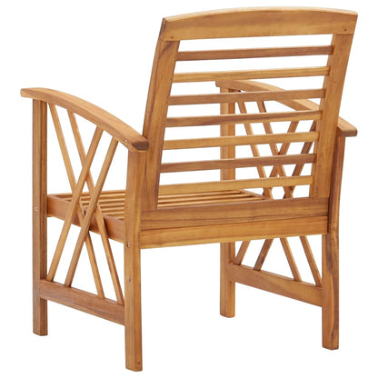 Sedie da Giardino 2 pz in Legno Massello d'Acacia | homemem39