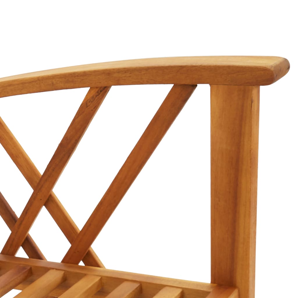 Sedie da Giardino 2 pz in Legno Massello d'Acacia | homemem39