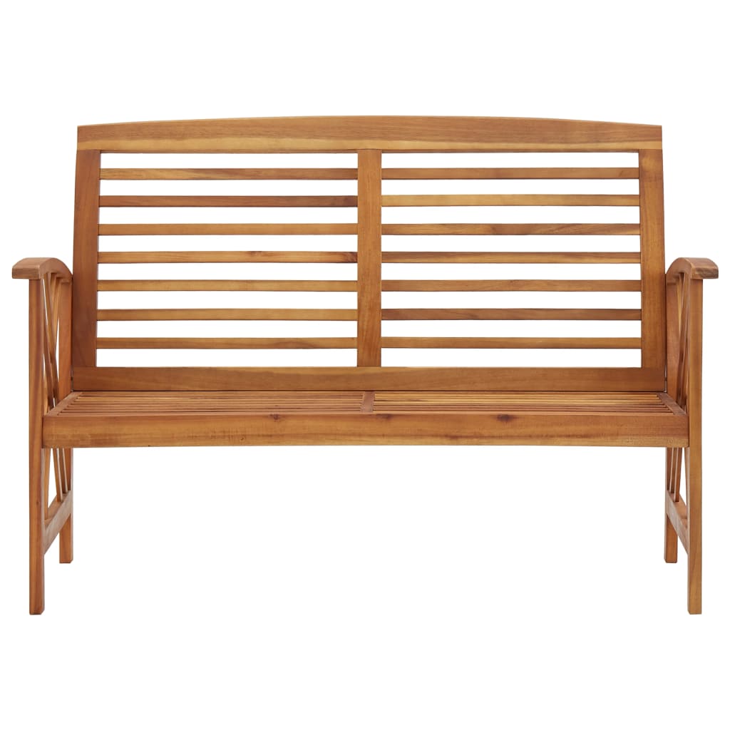 Panchina da Giardino 119 cm in Legno Massello d'Acacia - homemem39
