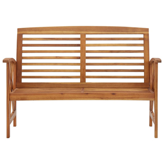 Panchina da Giardino 119 cm in Legno Massello d'Acacia - homemem39