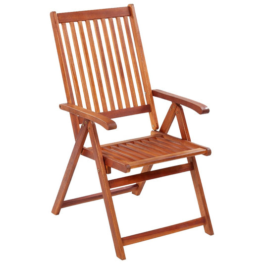 Sedie da Giardino Pieghevoli 3 pz in Legno Massello d'Acacia - homemem39