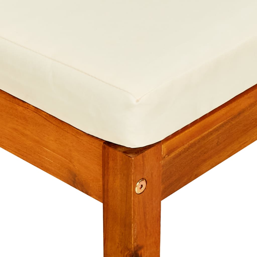 Garden Footstool 2 pcs in Solid Acacia Wood