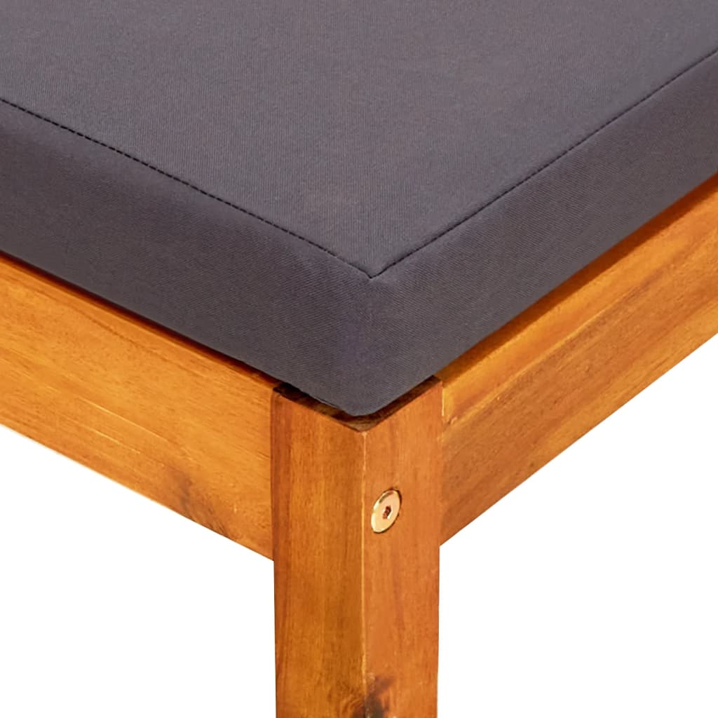 Garden Footstool 2 pcs in Solid Acacia Wood