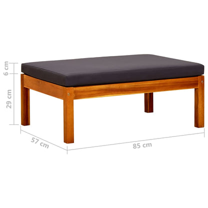 Garden Footstool 2 pcs in Solid Acacia Wood