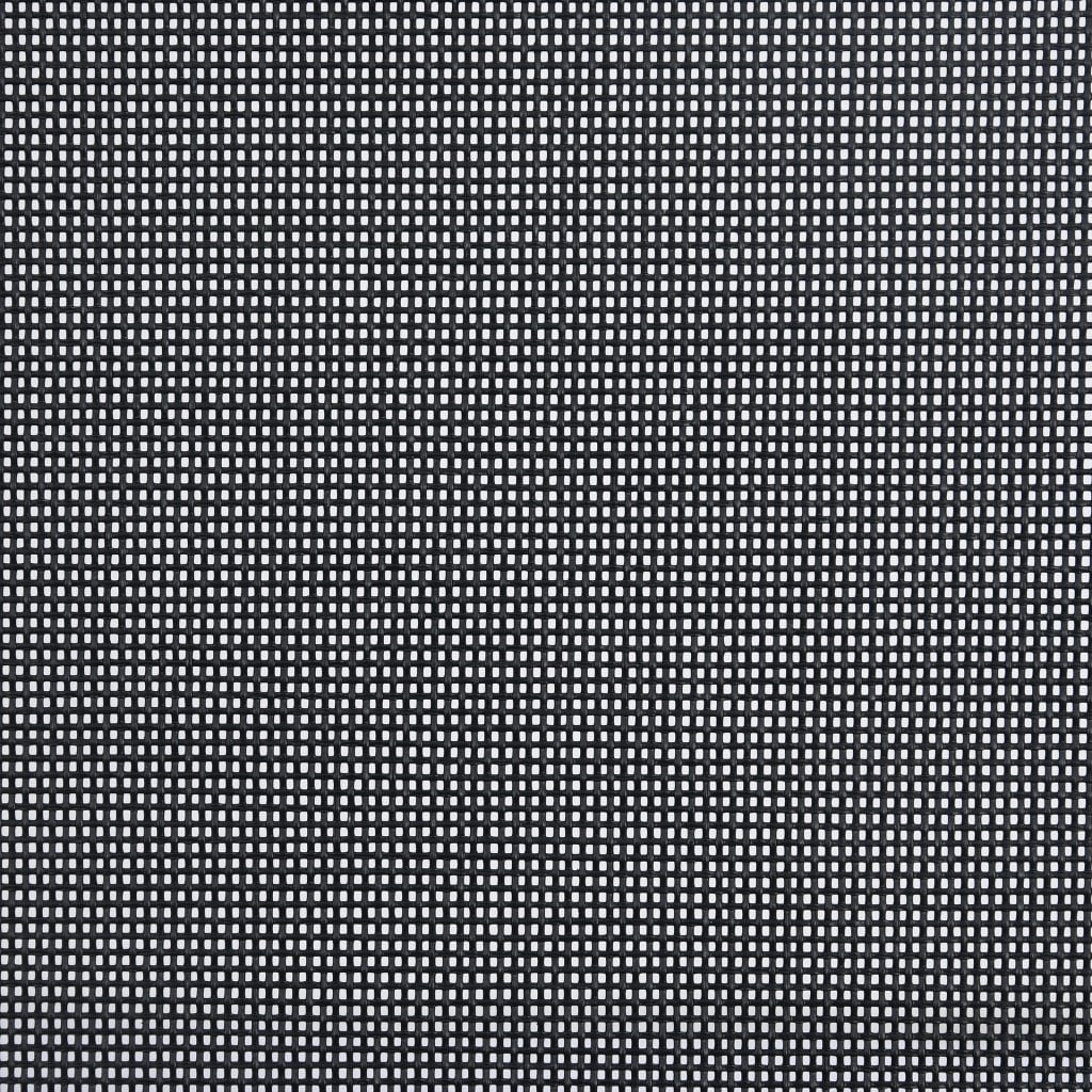 Sedie da Giardino Pieghevoli 2 pz in Textilene Nere