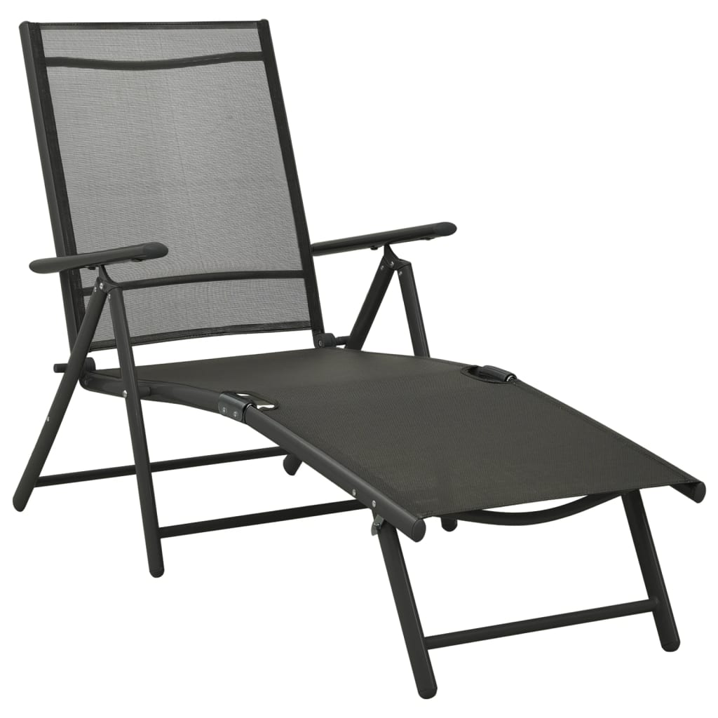 Set Divani da Giardino 3 pz in Textilene e Alluminio Nero | homemem39