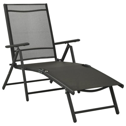 Set Divani da Giardino 3 pz in Textilene e Alluminio Nero | homemem39