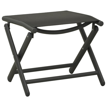 Set Divani da Giardino 3 pz in Textilene e Alluminio Nero | homemem39