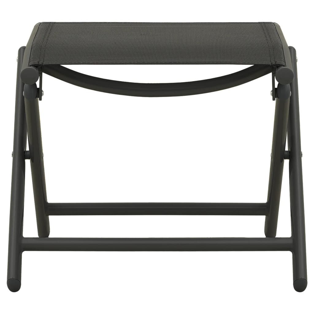 Set Divani da Giardino 3 pz in Textilene e Alluminio Nero | homemem39