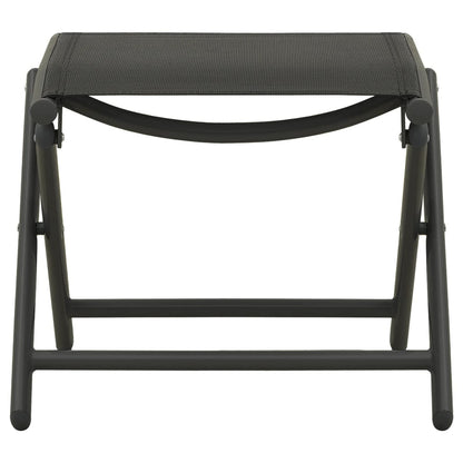 Set Divani da Giardino 3 pz in Textilene e Alluminio Nero | homemem39