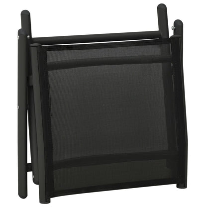 Set Divani da Giardino 3 pz in Textilene e Alluminio Nero | homemem39