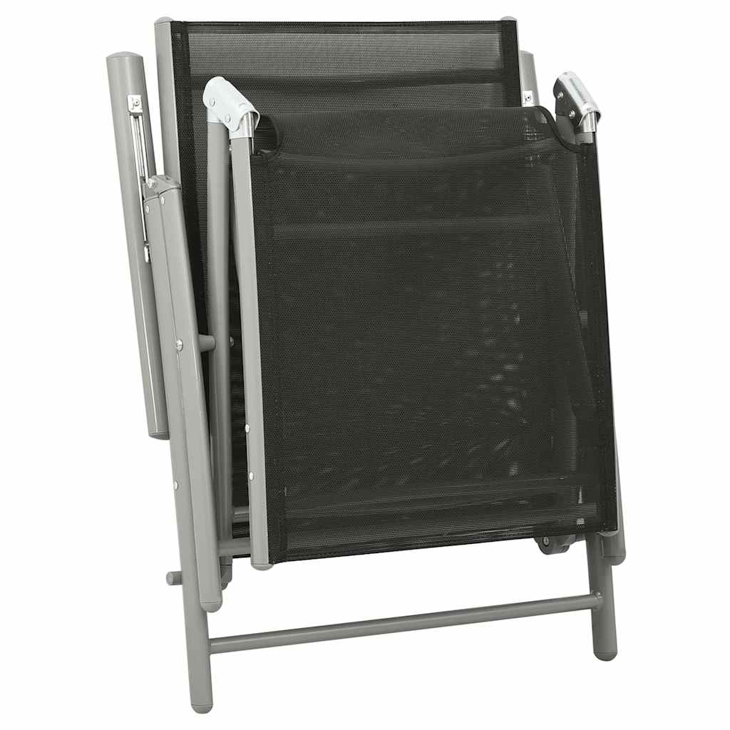Set Divani da Giardino 3 pz in Textilene e Alluminio Argento | homemem39