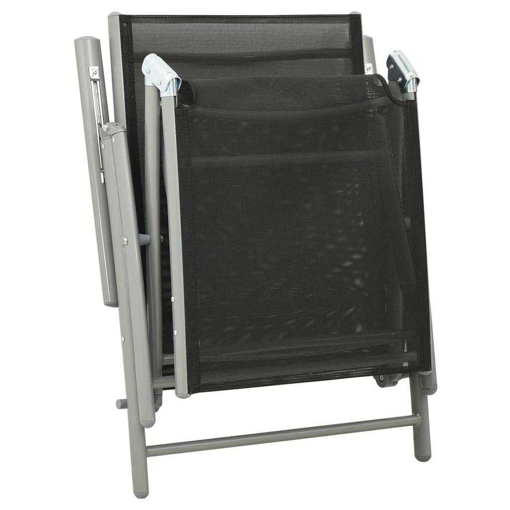 Set Divani da Giardino 3 pz in Textilene e Alluminio Argento - homemem39