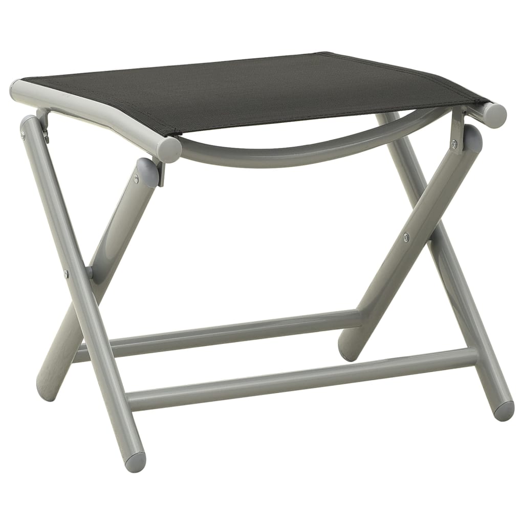 Set Divani da Giardino 3 pz in Textilene e Alluminio Argento | homemem39