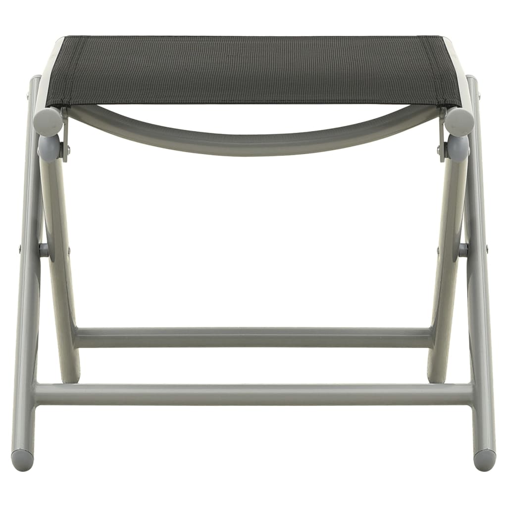 Set Divani da Giardino 3 pz in Textilene e Alluminio Argento | homemem39