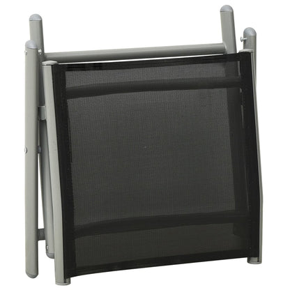 Set Divani da Giardino 3 pz in Textilene e Alluminio Argento | homemem39
