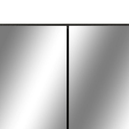Armadietto a Specchio con LED Nero 80x15x60 cm in MDF | homemem39