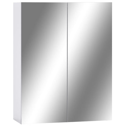 Armadietto a Specchio Bianco 60x15x75 cm in MDF | homemem39