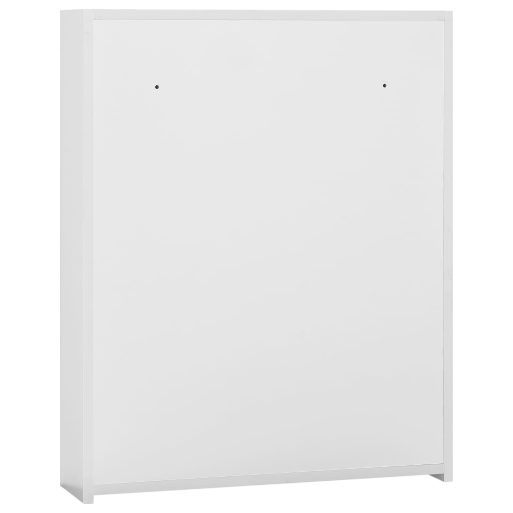 Armadietto a Specchio Bianco 60x15x75 cm in MDF | homemem39