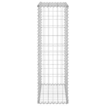 Gabbione con Copertura in Acciaio Zincato 60x30x100 cm
