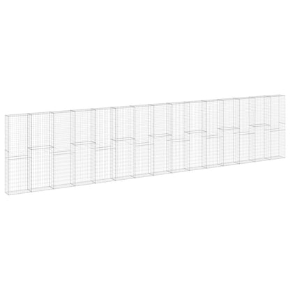 Gabbione in Acciaio Zincato Coperto 900x30x200 cm | homemem39