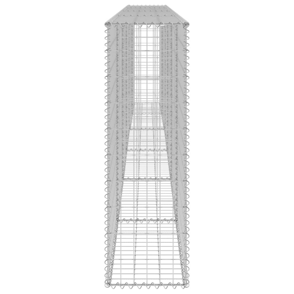 Gabbione con Copertura in Acciaio Zincato 300x30x100 cm