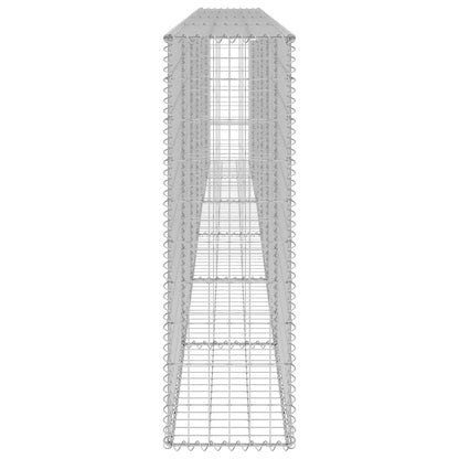 Gabbione con Copertura in Acciaio Zincato 300x30x100 cm