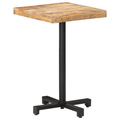 Tavolino da Bistrot Quadrato 50x50x75 cm Legno di Mango Grezzo | homemem39