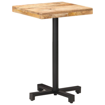 Tavolino da Bistrot Quadrato 50x50x75 cm Legno di Mango Grezzo | homemem39