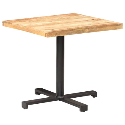 Tavolino da Bistrot Quadrato 80x80x75 cm Legno di Mango Grezzo | homemem39