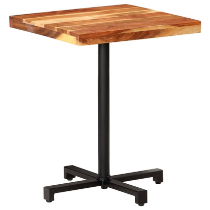 Tavolino da Bistrot Quadrato 60x60x75 cm in Massello di Acacia | homemem39