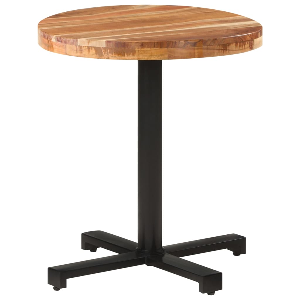 Tavolo da Bistrot Rotondo Ø70x75 cm Legno Massello di Acacia | homemem39