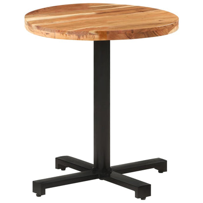Tavolo da Bistrot Rotondo Ø70x75 cm Legno Massello di Acacia | homemem39