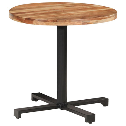Tavolino da Bistrot Rotondo Ø80x75 cm in Legno di Acacia | homemem39