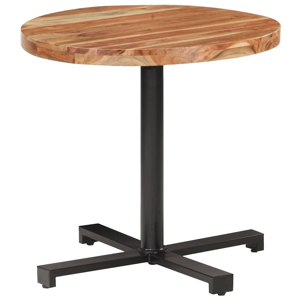 Tavolino da Bistrot Rotondo Ø80x75 cm in Legno di Acacia | homemem39