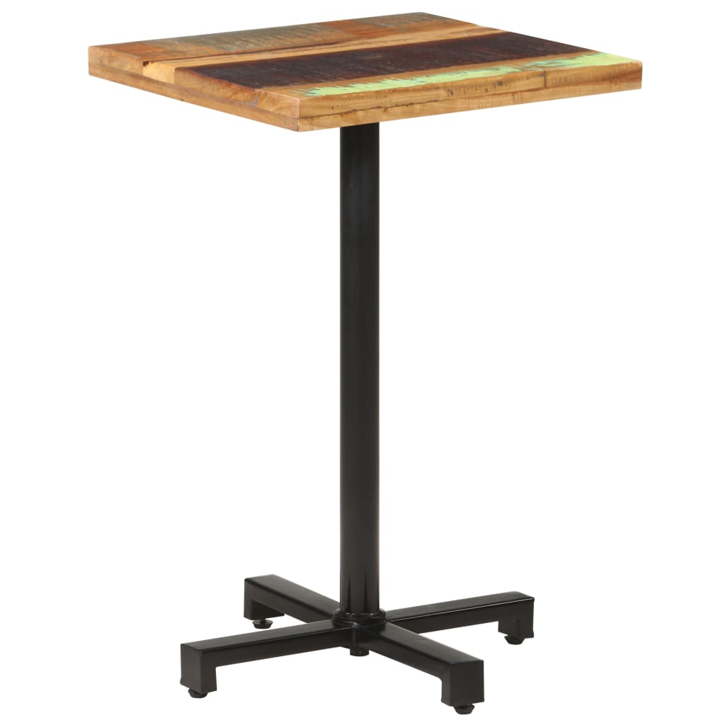 Tavolo da Bistrot Quadrato 50x50x75 cm in Massello di Recupero | homemem39