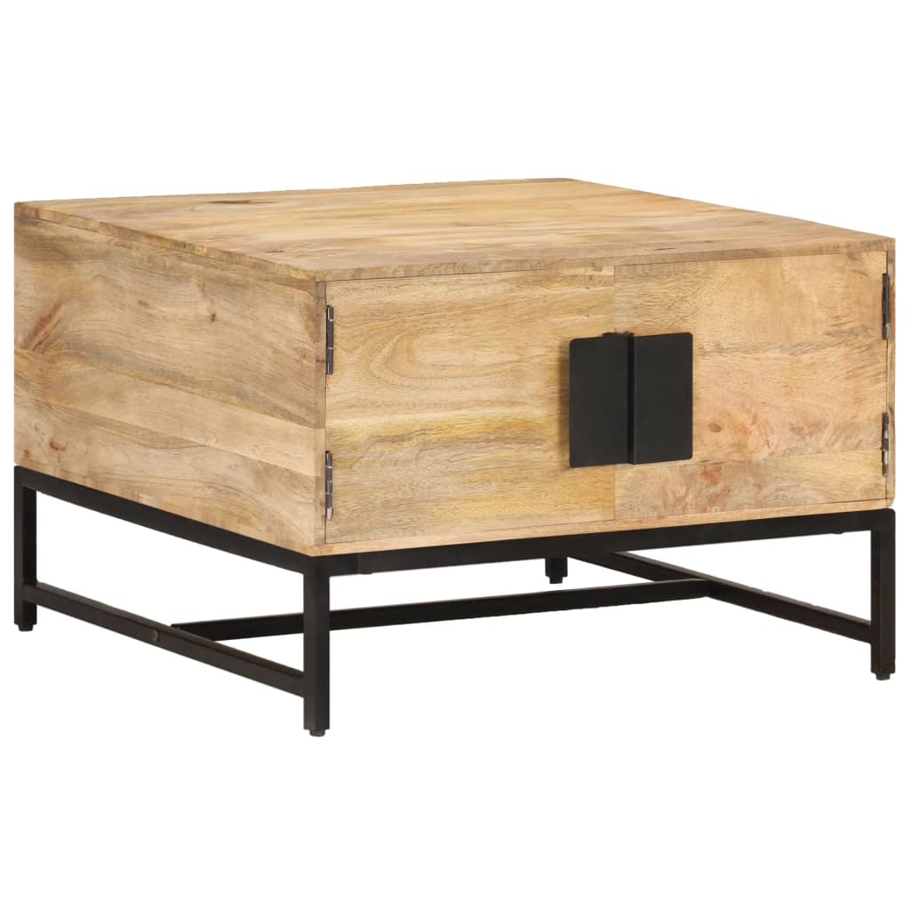 Tavolino da Salotto 67x67x45 cm in Legno Massello di Mango | homemem39