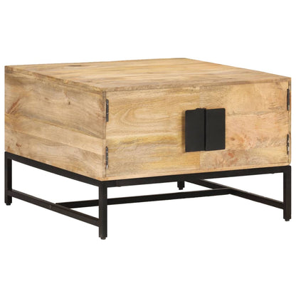 Tavolino da Salotto 67x67x45 cm in Legno Massello di Mango | homemem39