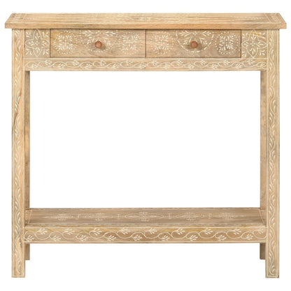 Tavolo Consolle 80x35x74 cm in Legno Massello di Mango - homemem39
