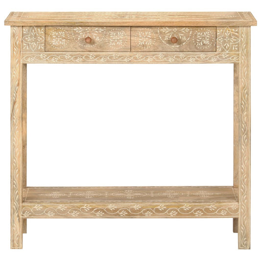 Tavolo Consolle 80x35x74 cm in Legno Massello di Mango - homemem39