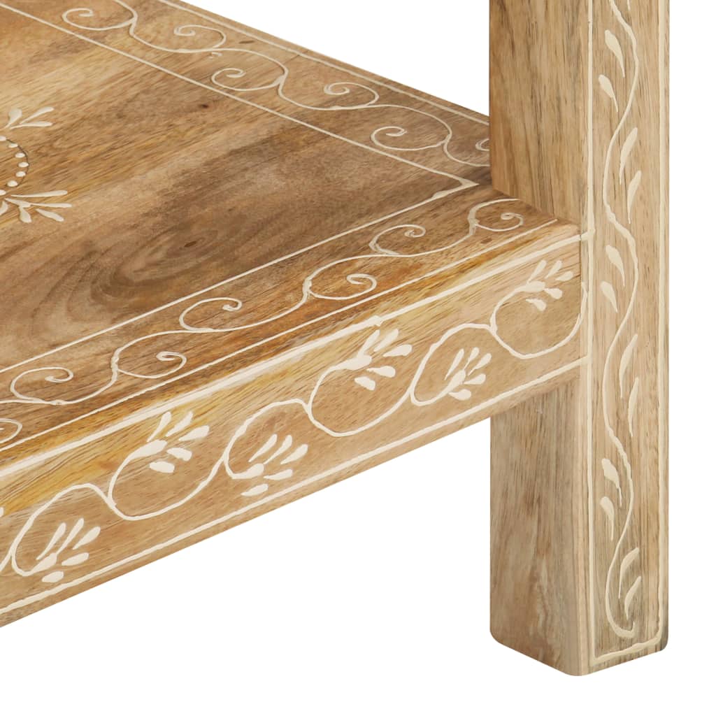Tavolo Consolle 80x35x74 cm in Legno Massello di Mango - homemem39