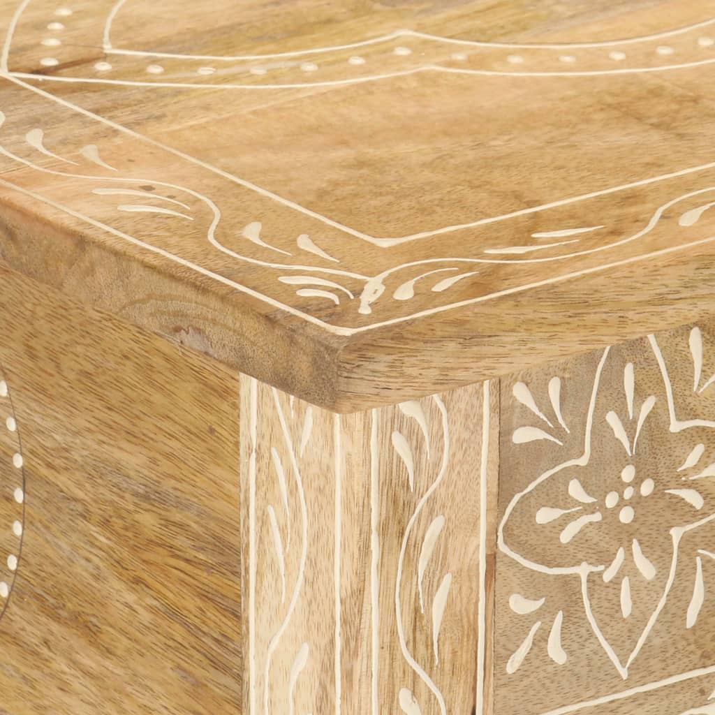 Tavolo Consolle 80x35x74 cm in Legno Massello di Mango - homemem39