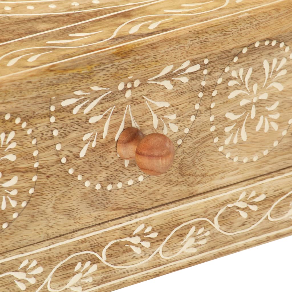 Tavolo Consolle 80x35x74 cm in Legno Massello di Mango - homemem39
