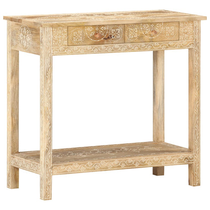 Tavolo Consolle 80x35x74 cm in Legno Massello di Mango - homemem39