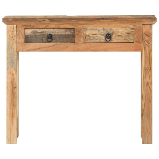 Tavolo Consolle 90,5x30x75cm in Legno di Acacia e di Recupero - homemem39